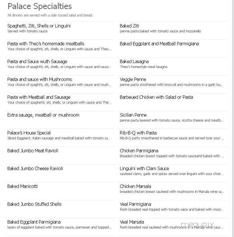 Pizza Palace - Torrington, CT menu_pic