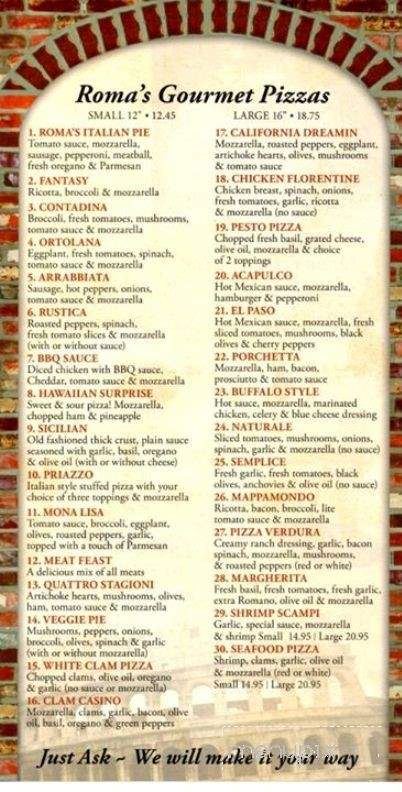 /5702606/Roma-Pizzeria-Ansonia-CT - Ansonia, CT