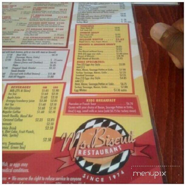 Ms Biscuit - Chicago, IL menu_pic