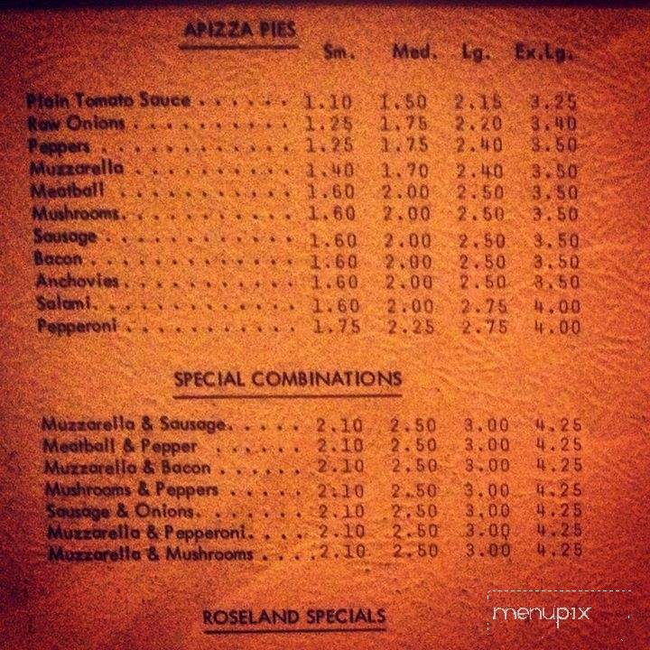 Roseland Apizza - Derby, CT menu_pic