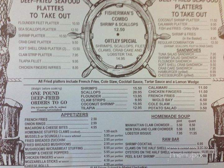Ortley Fish Market - Ortley Beach, NJ menu_pic