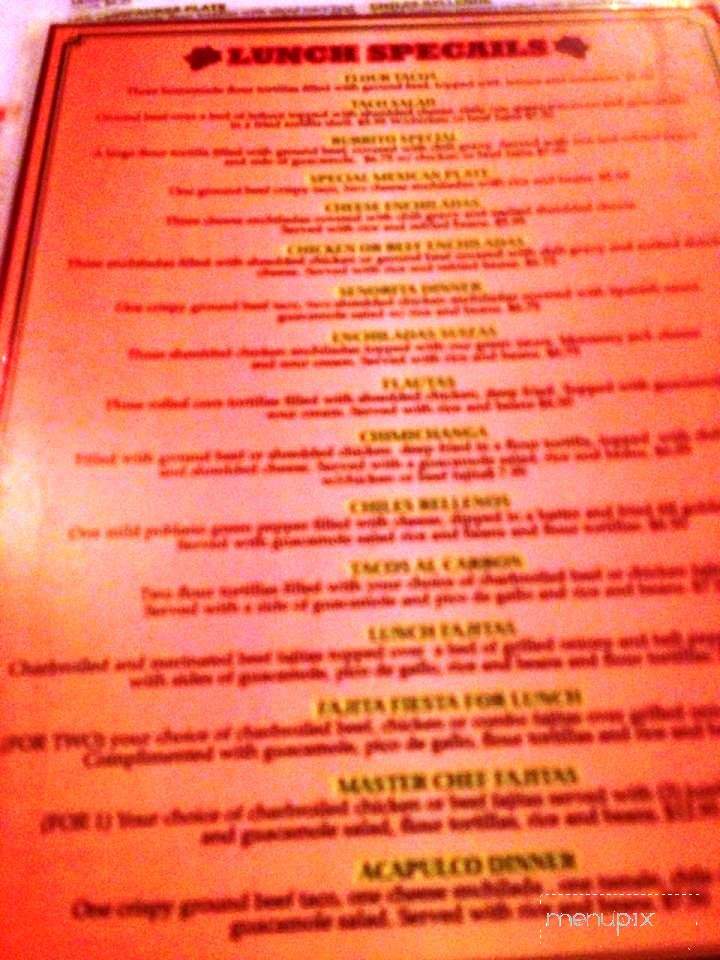Tia Maria's Mexican Restaurant - Houston, TX menu_pic