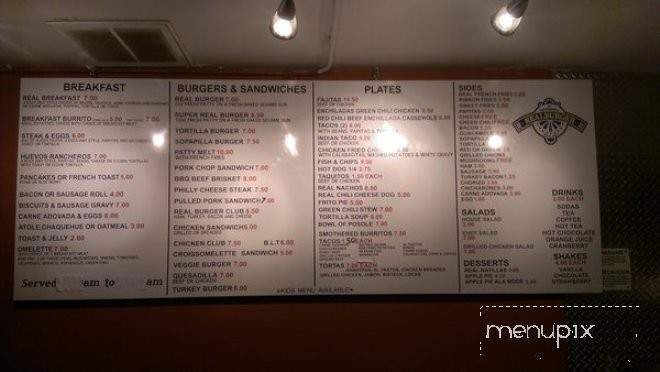 Real Burger Inc - Santa Fe, NM menu_pic
