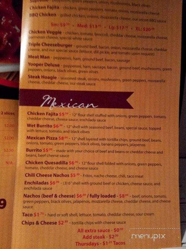 Pizza Builders - St Ignace, MI menu_pic