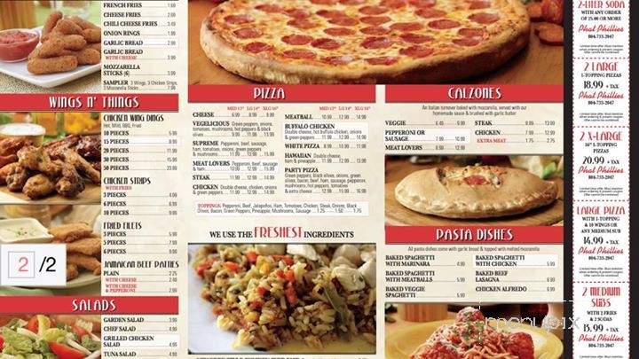 Phat Philly Subs - Petersburg, VA menu_pic