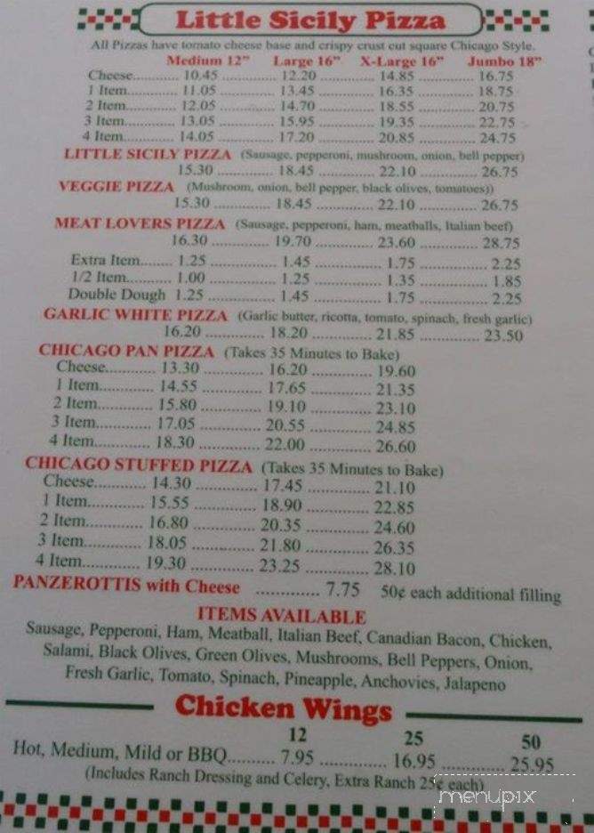 Little Sicily Pizza - Surprise, AZ menu_pic