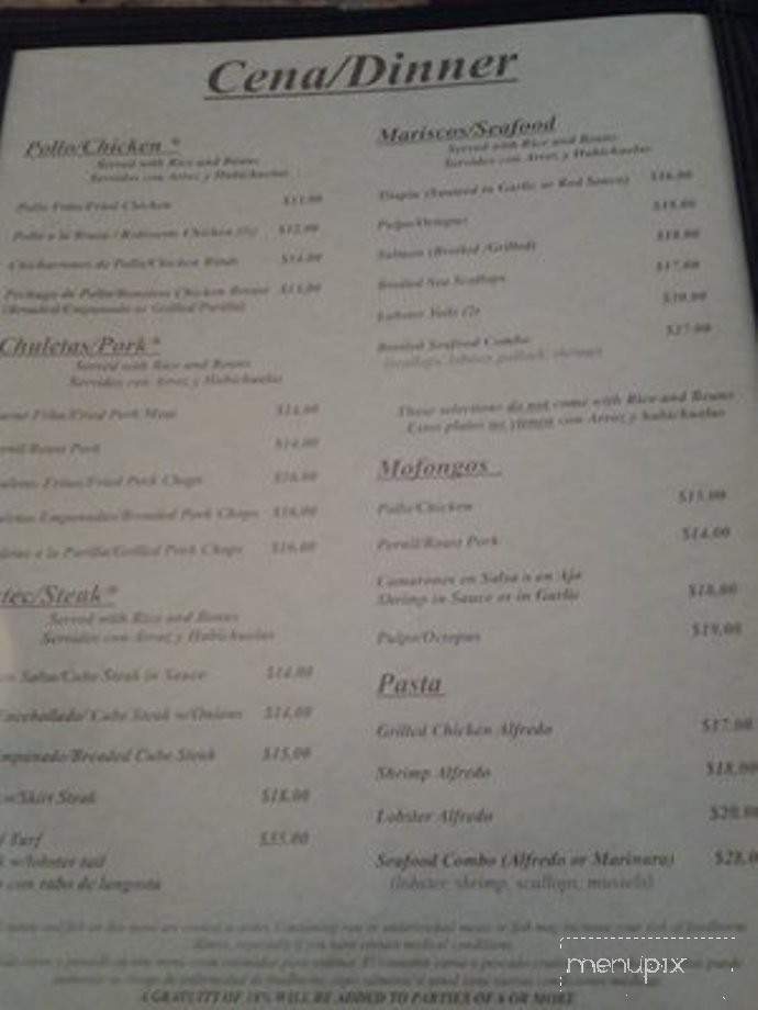 Andrea's - Hartford, CT menu_pic