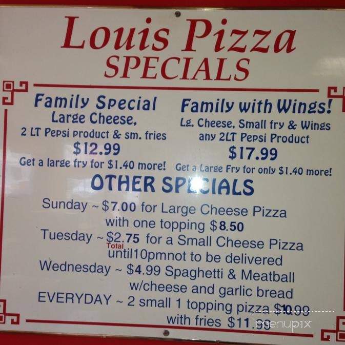 Loui's Pizza - Biddeford, ME menu_pic