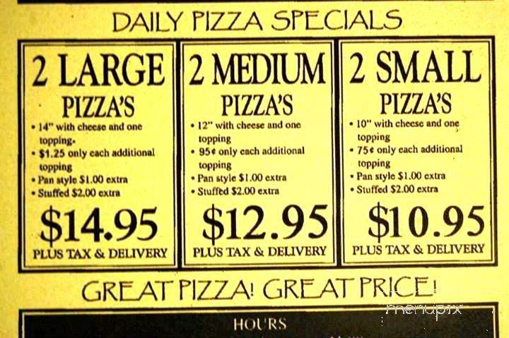 Altamore Ristorante - Rockford, IL menu_pic