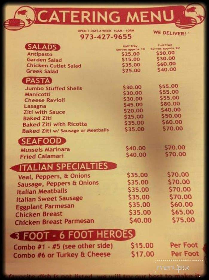 Tastee Pizza - Hawthorne, NJ menu_pic