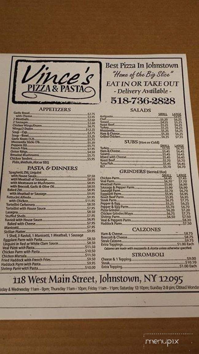 /3244738/Vinces-Pizza-and-Pasta-Johnstown-NY - Johnstown, NY