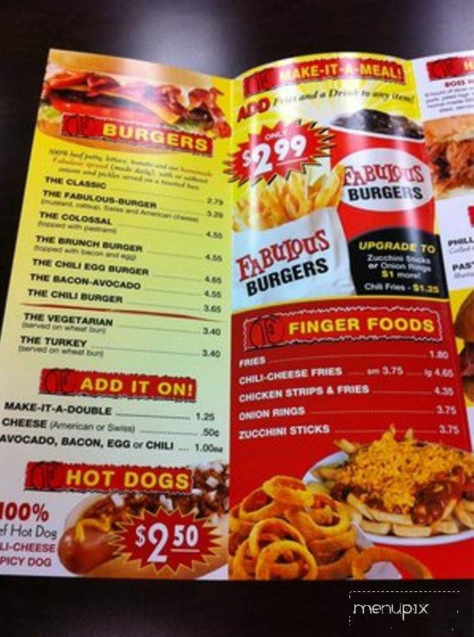 Fabulous Burgers - Bakersfield, CA menu_pic