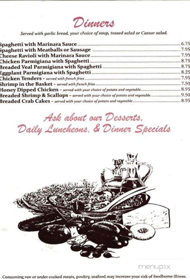 Red's Subs & Pizza - Hunlock Creek, PA menu_pic