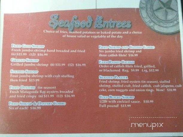Filipp's Cafe - Danbury, TX menu_pic