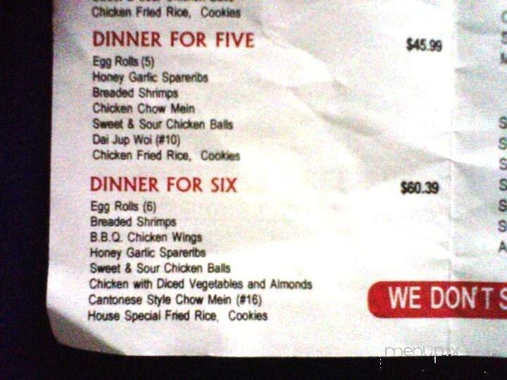 Orient Restaurant-Tavern - Sudbury, ON menu_pic