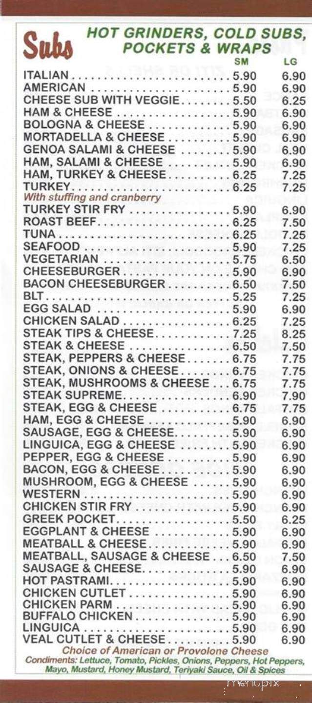 Supreme Pizza & Subs - Whitman, MA menu_pic