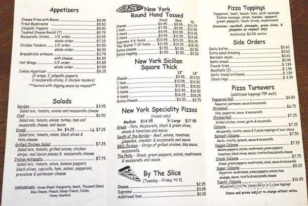 Little Italy Pizza - Bristol, TN menu_pic