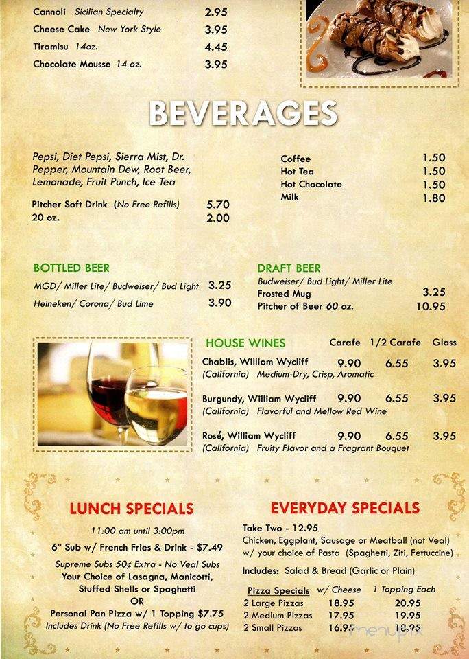 Padrino's Pizza - Dale City, VA menu_pic