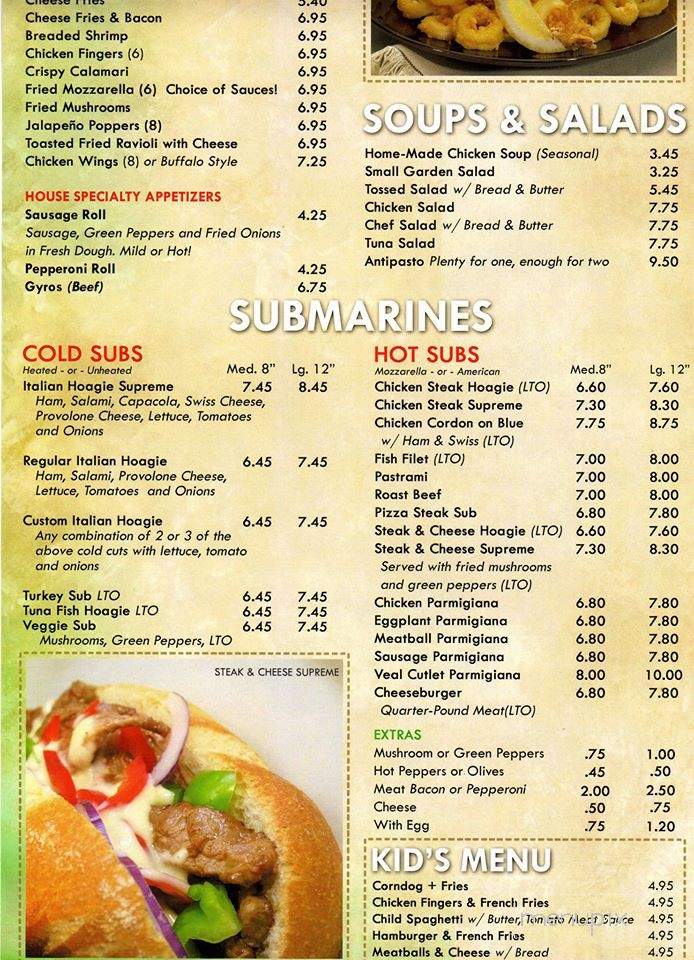 Padrino's Pizza - Dale City, VA menu_pic