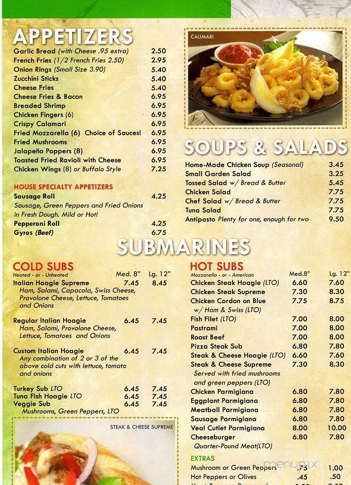 Padrino's Pizza - Dale City, VA menu_pic