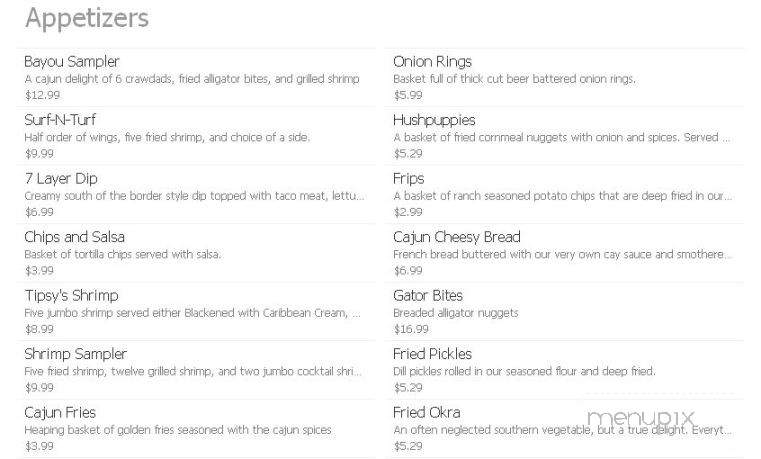 Parrot's Cay Tavern & Grill - Grand Forks, ND menu_pic