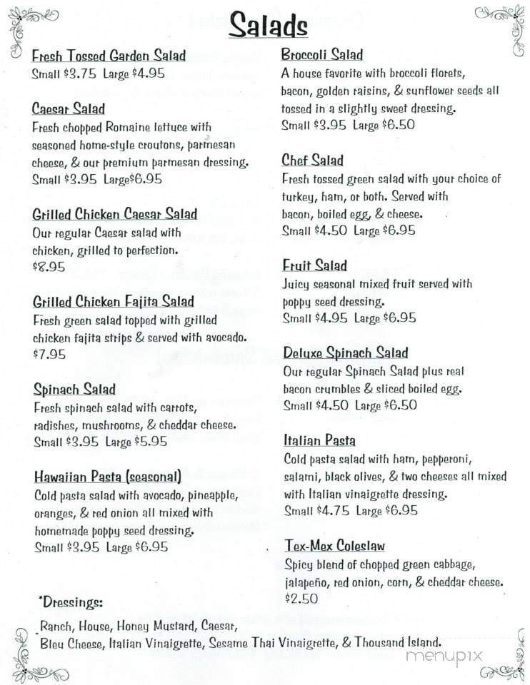 Picket Fence - Clute, TX menu_pic