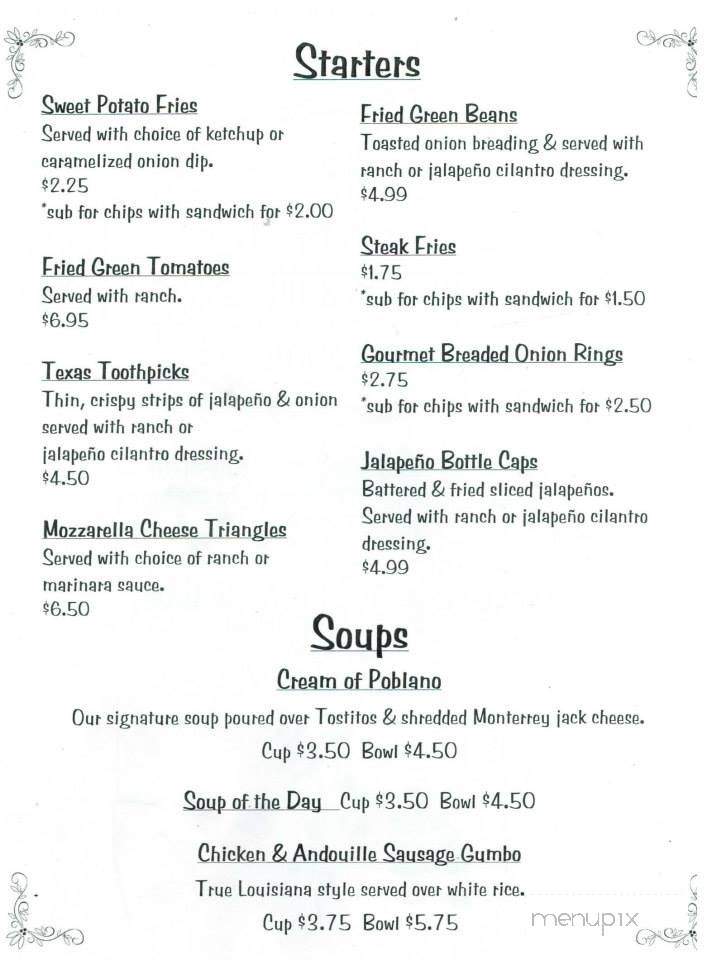 Picket Fence - Clute, TX menu_pic