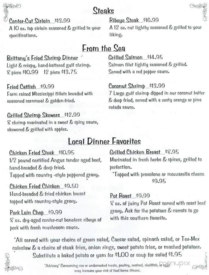 Picket Fence - Clute, TX menu_pic