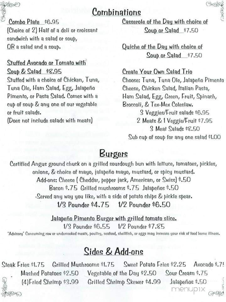 Picket Fence - Clute, TX menu_pic