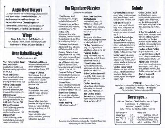 Uncle Pete's - Wheeling, WV menu_pic