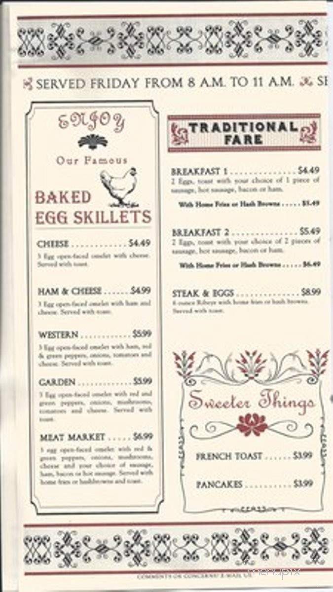 Uncle Pete's - Wheeling, WV menu_pic