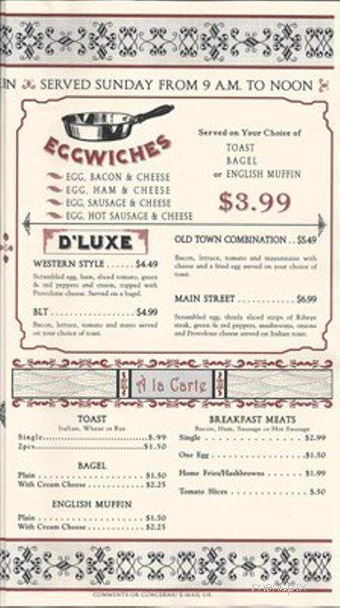 Uncle Pete's - Wheeling, WV menu_pic