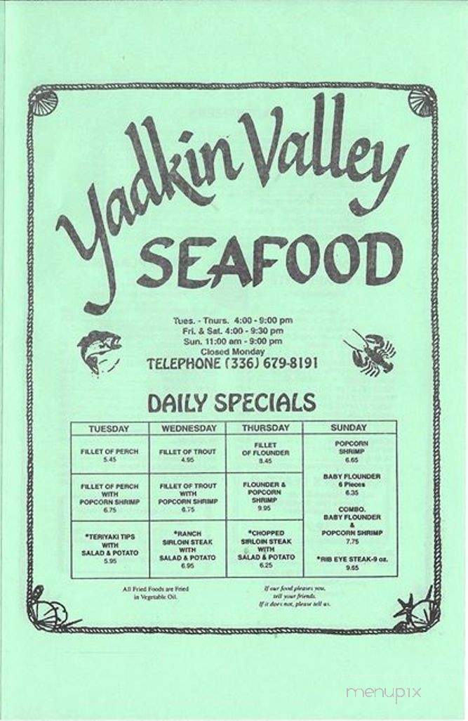 /3316749/Yadkin-Valley-Seafood-Yadkinville-NC - Yadkinville, NC