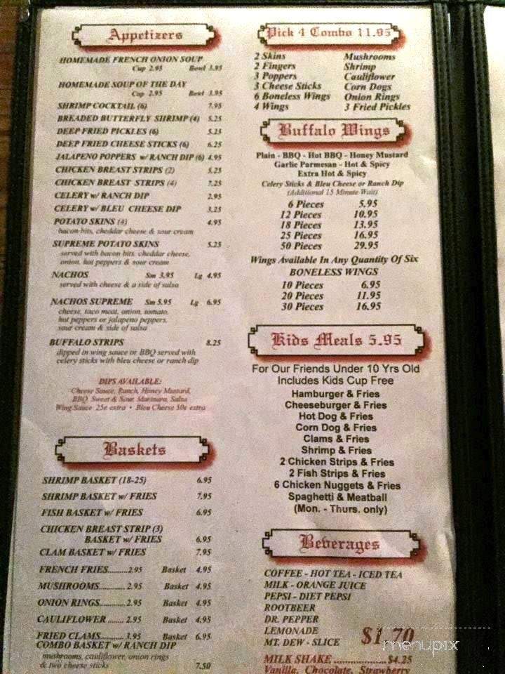 Olde Falls Inn - Zanesville, OH menu_pic