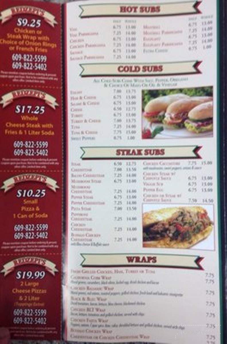 South End Pizza - Margate City, NJ menu_pic