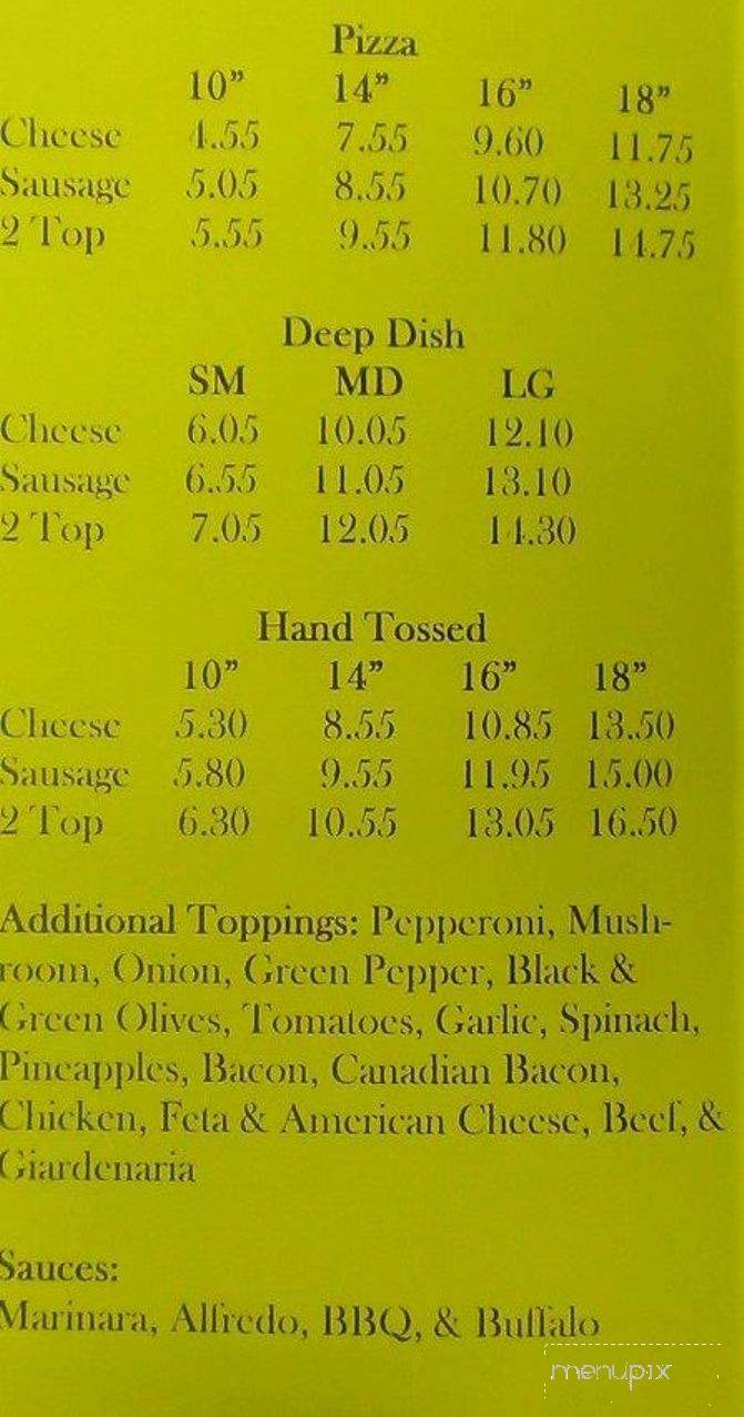 Mike's Pizza - Gurnee, IL menu_pic
