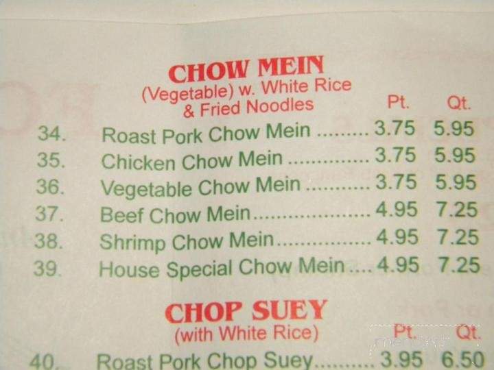 Menu Of Fortuner Chinese Restaurant In Inverness Fl 34452