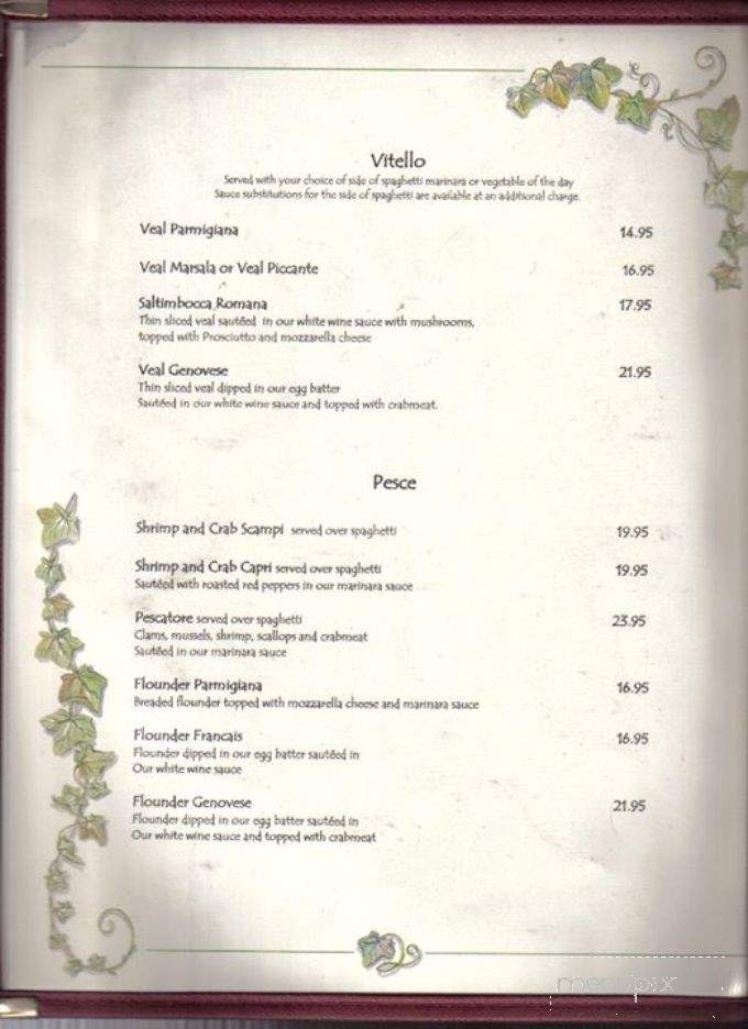 Zaccone's - Philadelphia, PA menu_pic