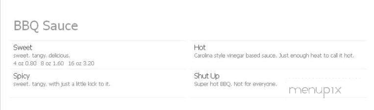 Northside BBQ - La Porte, IN menu_pic