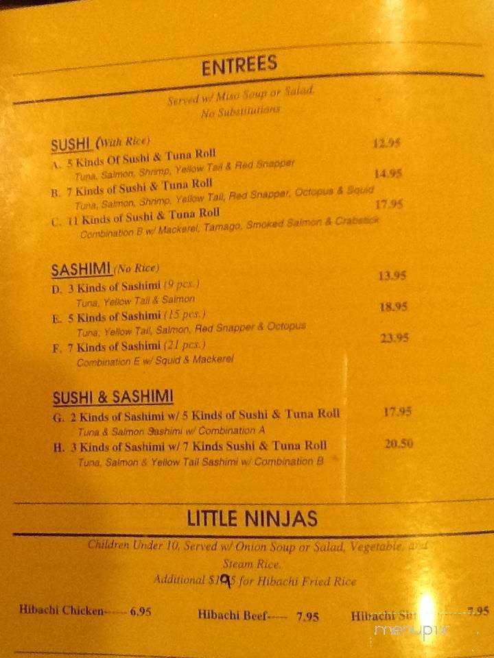 Kotoyama - Lumberton, TX menu_pic