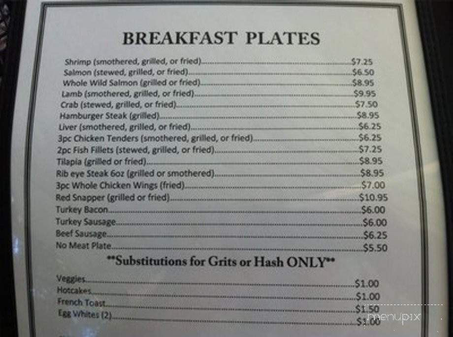 Narobia's Grits Gravy - Savannah, GA menu_pic