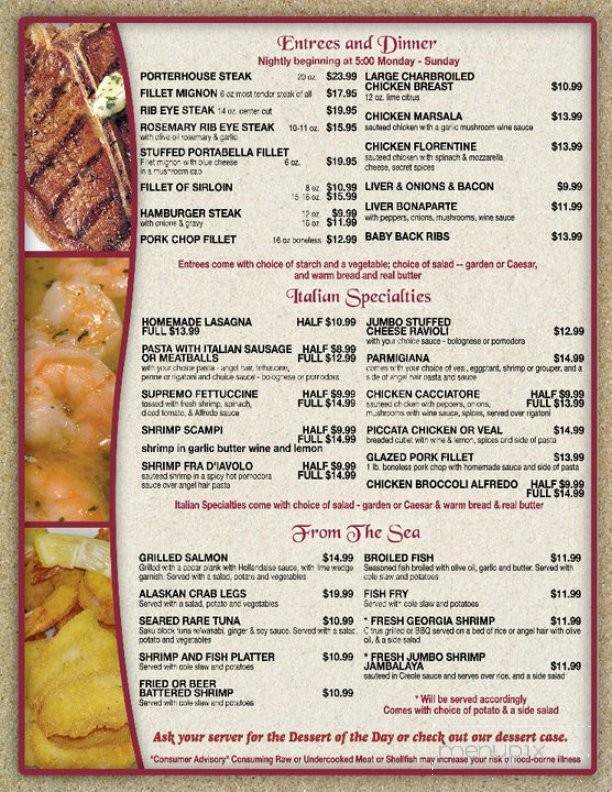 Frank & Linda's Diner - Rincon, GA menu_pic