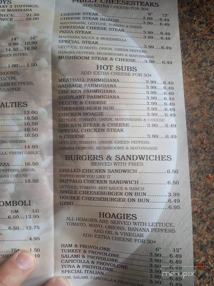 Italian Touch - Romney, WV menu_pic