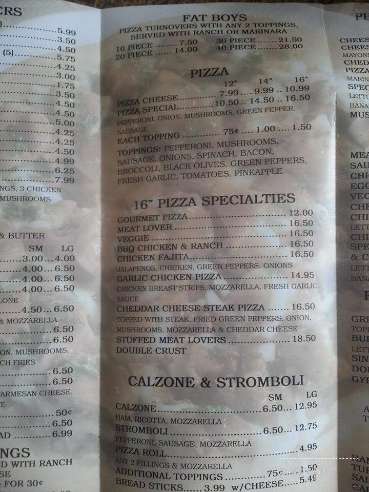 Italian Touch - Romney, WV menu_pic