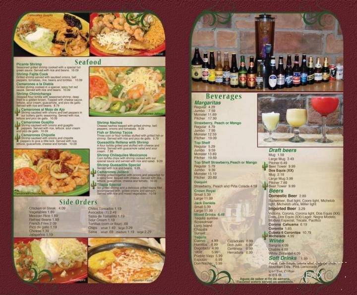 El Mexico - Shelbyville, TN menu_pic