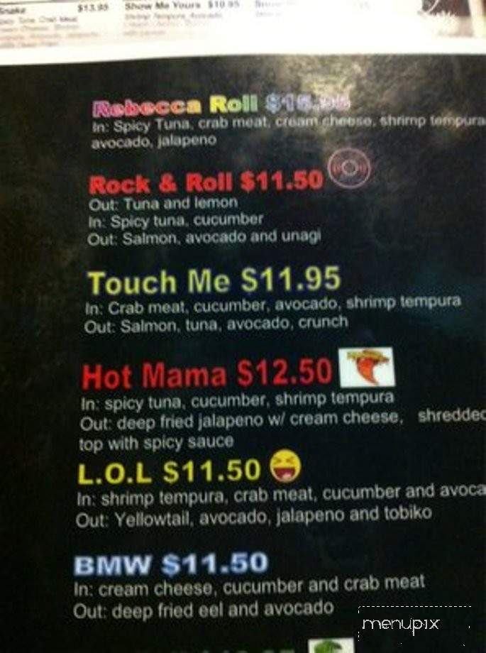 Mr Sushi #2 - Clovis, CA menu_pic