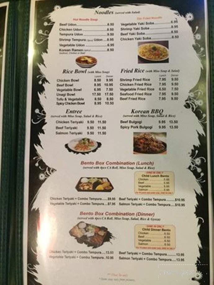 Mr Sushi #2 - Clovis, CA menu_pic