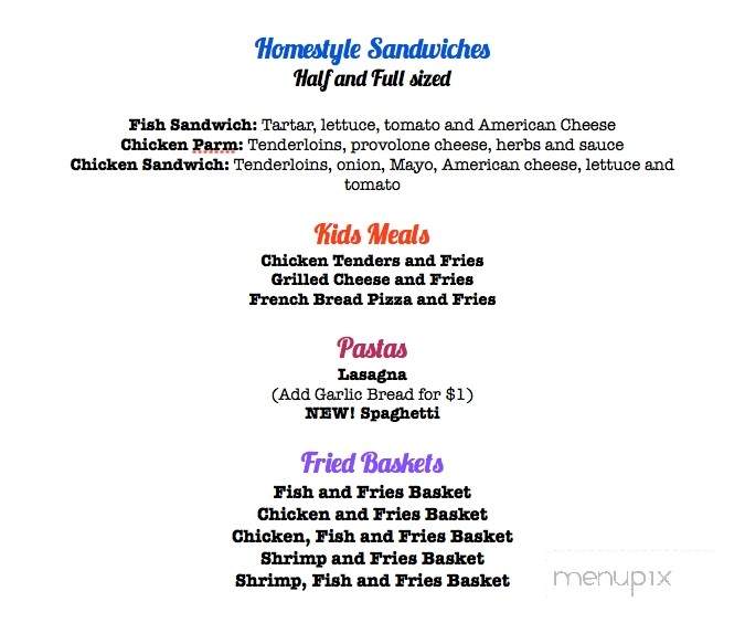 K & R Pizza - Sarver, PA menu_pic