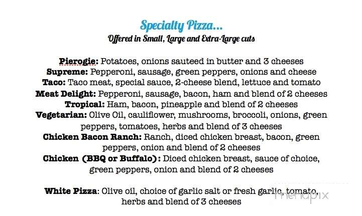 K & R Pizza - Sarver, PA menu_pic