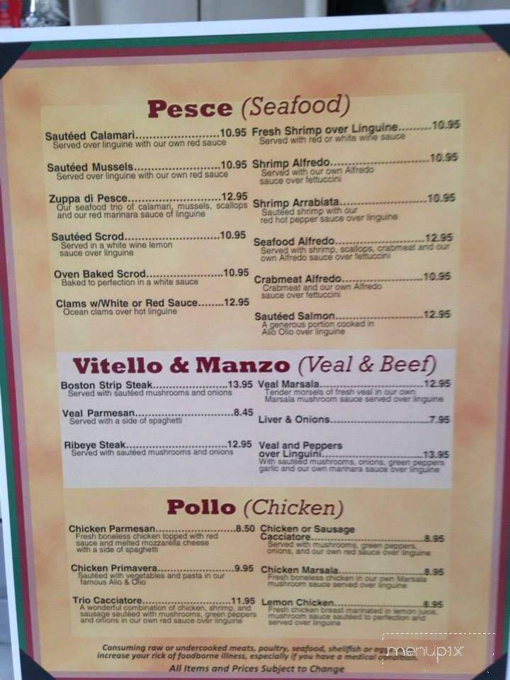Smiley's Ristorante & Pizzeria - Massillon, OH menu_pic